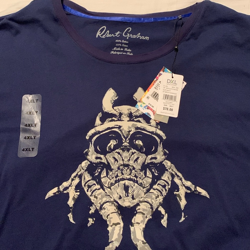 Brand new modern, stylish Robert Graham dress up or down.